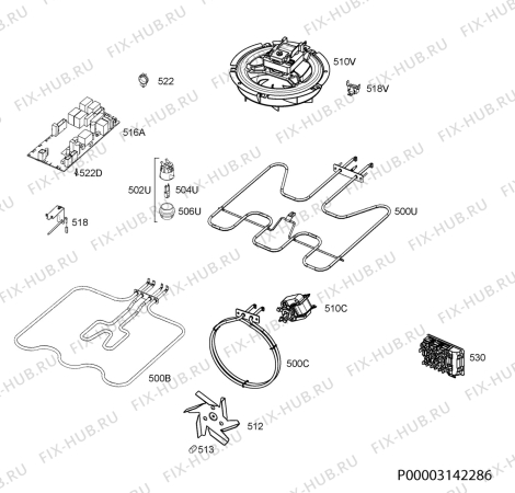 Взрыв-схема плиты (духовки) Ikea SMAKSAK 30413240 - Схема узла Electrical equipment